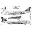 Decalcomania Boeing 747-400 SINGAPORE AIRLINES 50th Anni 9V-SMZ