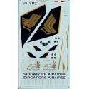 Decalcomania Boeing 747-400 SINGAPORE AIRLINES 50th Anni 9V-SMZ