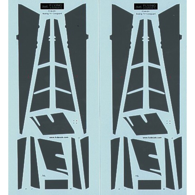 Decalcomania Boeing 757 corrogard x 2