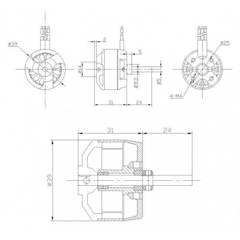 Motore KV800 DM2810