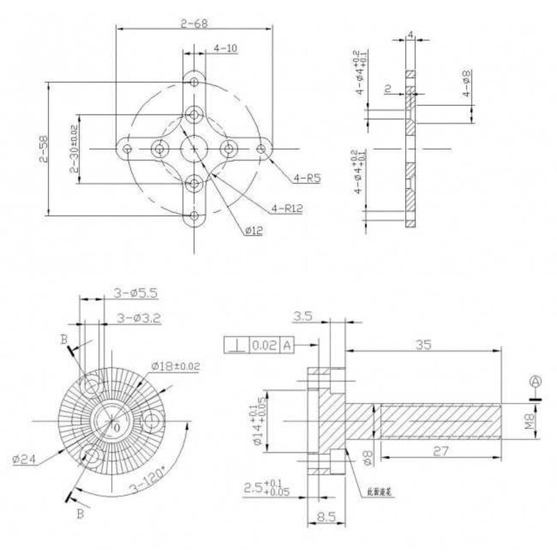 Motore DM3625 Kv500