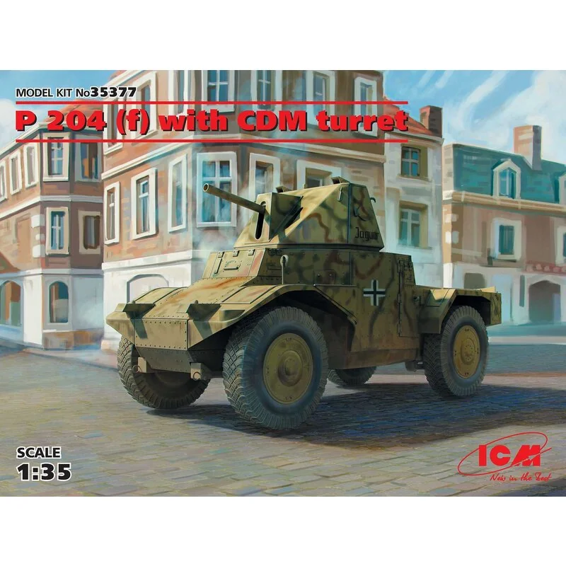 Panzerspahwagen P 204 (f) con torretta CDM, WWII German Armored Vehicle [Panzerspähwagen]