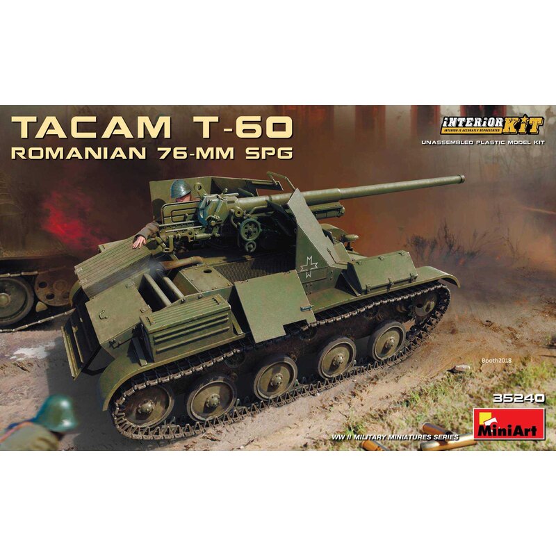 TACAM T-60 ROMANIA TACAM T-60 DA 76 mm CON KIT PER INTERNI VERSIONI MODERALIZZATE MODALMENTE MODALIZZATE PER PORTAPACCHI POSTERI