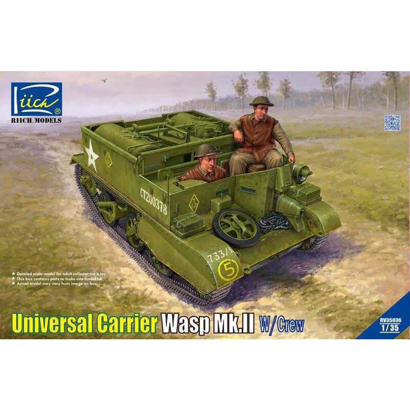 Universal Carrier Wasp Mk.II con equipaggio