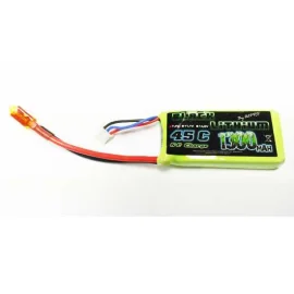 Battery LiPo Lithium Black 1300mAh 45C 2S DEAN