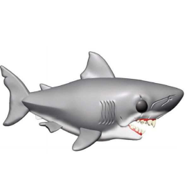 Denti del mare POP oversized! Film Figurina in vinile Jaws 15 cm