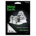 Architettura di MetalEarth: HIMEJI CASTLE 7.2x6.9x6cm, modello 3D in metallo con 3 fogli, su carta 12x17cm, 14+