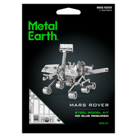 MetalEarth Aviation: MARS ROVER 9.4x8.6x6cm, modello in metallo 3D con 2 fogli, su carta 12x17cm, 14+