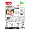 MetalEarth: STAR WARS (EP7) BB8, modello metallico 3D con 2 fogli, su carta 12x17cm, 14+