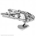 MetalEarth: ICONX - STAR WARS MILLENIUM FALCON 10.8x7.62x6.99cm, modello in metallo 3D con 2 fogli, boxed 13,5x22x2cm, 14+