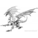 MetalEarth: ICONX - DRAGON argento, modello metallo 3D con 3 fogli, scatola 13,5x22x2cm, 14+