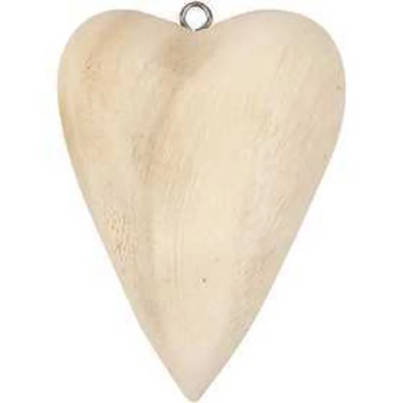 Cc hobby Cuore, misura 11,5x8,5x3 cm, legno misto, 1pz