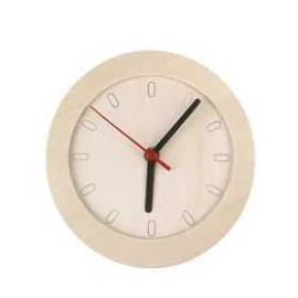 Orologio con cornice in legno, diam: 15 cm, compensato, 1pz