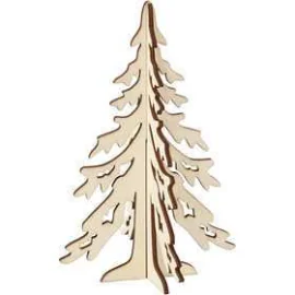 Albero di Natale, H: 20 cm, l: 13 cm, compensato, 1pz