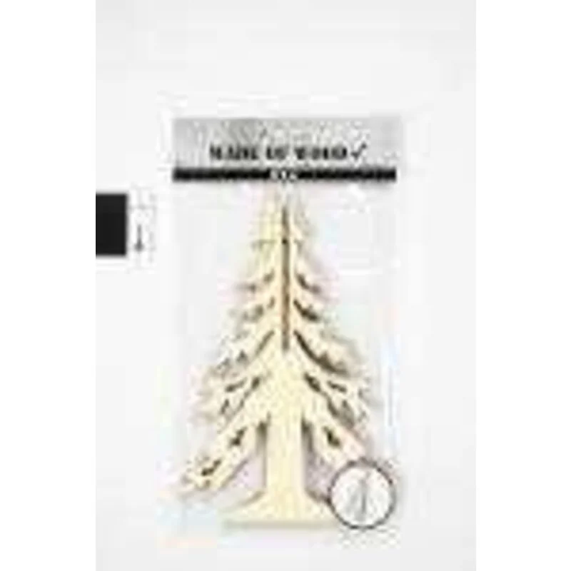 Albero di Natale, H: 20 cm, l: 13 cm, compensato, 1pz