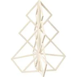 Albero di Natale, H: 60 cm, l: 48 cm, compensato, 1pz