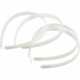 Cerchietti, l: 13 mm, bianco, 5pz