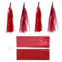 Nappe di carta, porpora/rosso, misura 12x35 cm, 14 g, 12pz