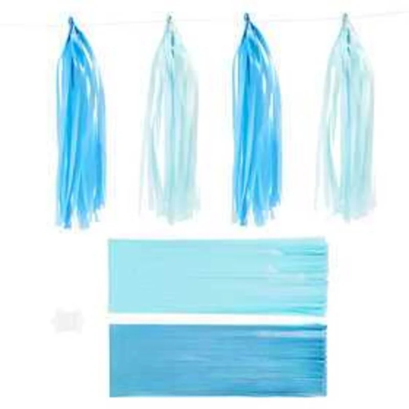 Nappe di carta, blu, azzurro, misura 12x35 cm, 14 g, 12pz