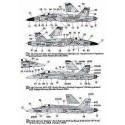 Decalcomania McDonnell Douglas F/A-18A Hornet McDonnell Douglas F/A-18C Hornet (3) USN 162415/Red 01 VFA-127 Sand Aggressor sche