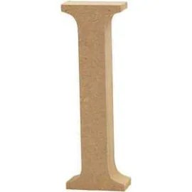 Lettera, I, H: 8 cm, spess. 1,5 cm, MDF, 1pz