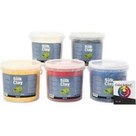 Silk Clay®, colori primari, guida inclusa, 5x650g