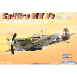 Kit modello Supermarine Spitfire Mk.Vb Easy Build with 1 piece wings and lower fuselage 1 piece fuselage. Other parts as normal.