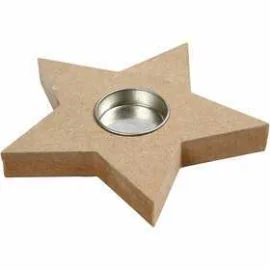 Tealight, diam: 15 cm, H: 18 mm, MDF, 1pz