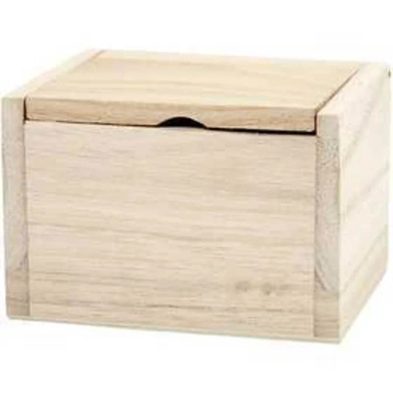 Scatola, misura 10x8,2x6,7 cm, dim. int. 8,5x6,5x6,5 cm, Paulownia, 1pz