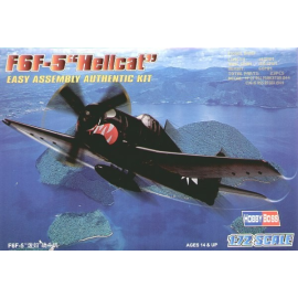 Kit modello Grumman F6F-5 Hellcat Easy Build with 1 piece wings and lower fuselage 1 piece fuselage. Other parts as normal. Opti
