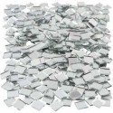 Tessere a specchio per mosaico, misura 10x10 mm, spess. 2 mm, quadrato, 500pz