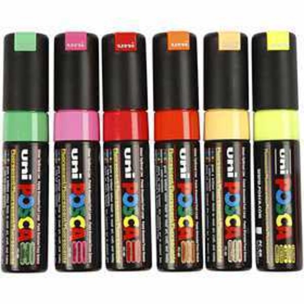 Uni-posca Chalk Pens, ampiezza tratto: 1,8-2,5 mm, nero, 1pz