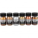 Pittura Art Metal, colori metallici, 6x30ml