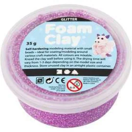 Foam Clay® , viola, glitter, 35g