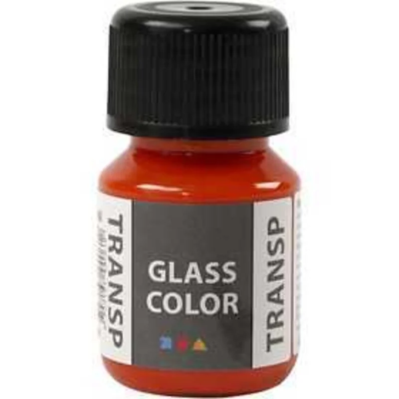 Colore trasparente per vetro, arancio, 35ml