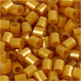 Perline forate, misura 5x5 mm, misura buco 2,5 mm, oro (61), medie, 1100pz