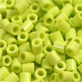 Perline a tubetto, misura 5x5 mm, misura buco 2,5 mm, lime (9), medium, 6000pz