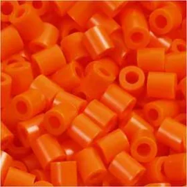 Perline a tubetto, misura 5x5 mm, misura buco 2,5 mm, arancio chiaro (13), medium, 6000pz