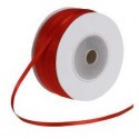 Nastro di raso, l: 3 mm, rosso, 100m