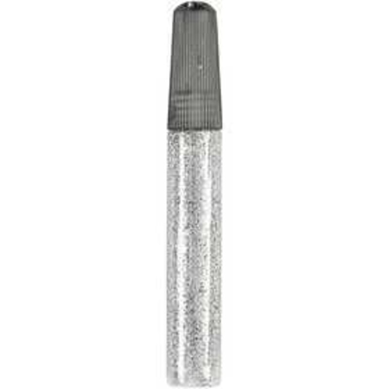 Cc hobby Colla glitter, 10 ml, argento, 6pz