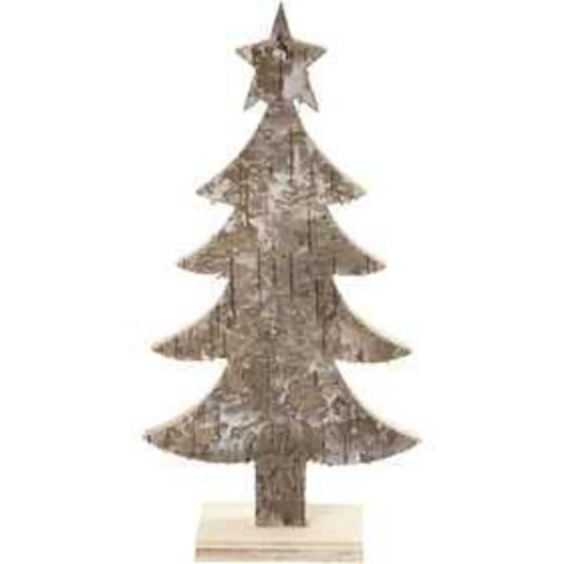 Albero di Natale, H: 18 cm, l: 9 cm, compensato, 1pz