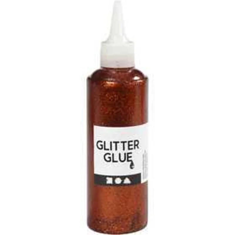 Colla glitter, arancio, 118ml