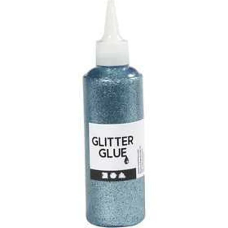 Colla glitter, azzurro, 118ml