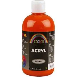 A-Color pittura acrilica, arancio, 01 - brillante, 500ml