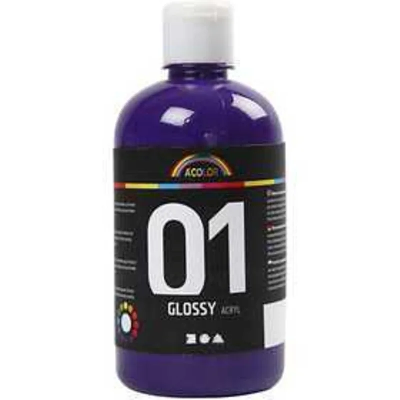 A-Color pittura acrilica, violetto, 01 - brillante, 500ml