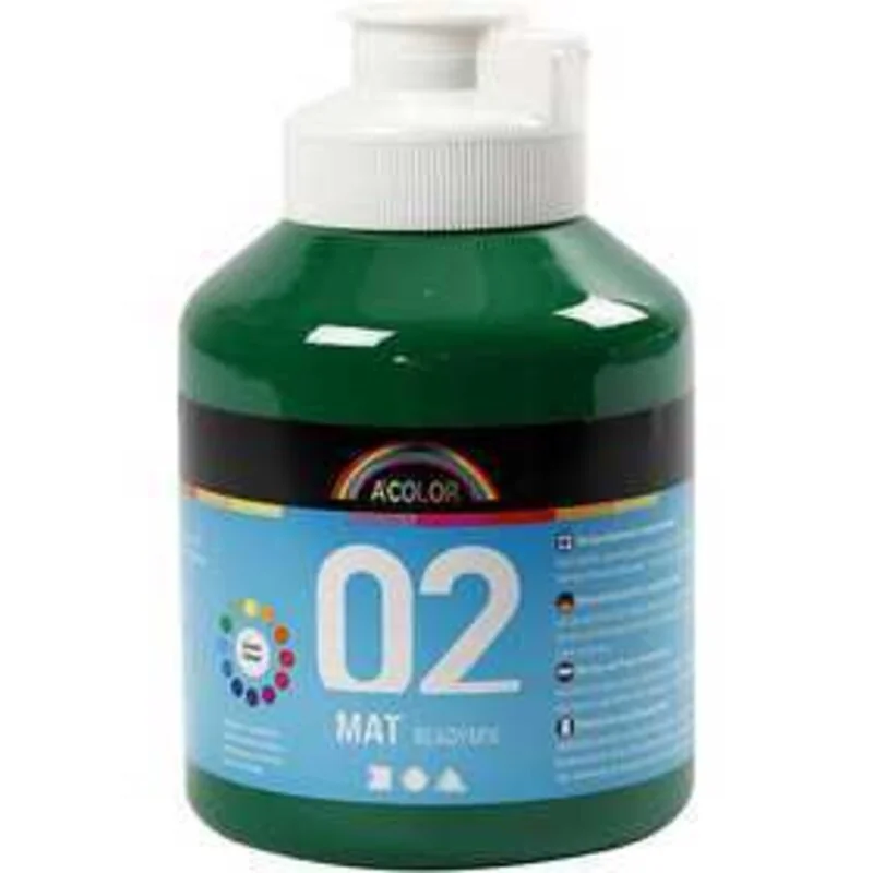 A-Color pronta da mischiare, verde scuro, 02 - opaco (carta dei colori), 500ml