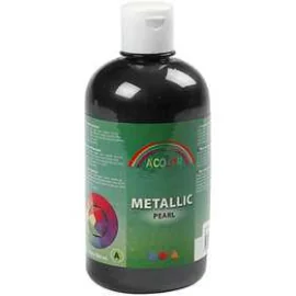 A-Color pittura acrilica, nero, 03 - metallico, 500ml