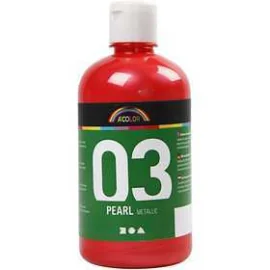 A-Color pittura acrilica, rosso, 03 - metallico, 500ml