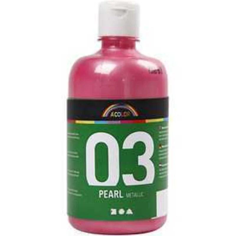 A-Color pittura acrilica, rosa chiaro, 03 - metallico, 500ml