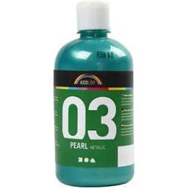 A-Color pittura acrilica, verde, 03 - metalllico, 500ml